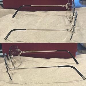 Cartier rimless Big C’s style frames